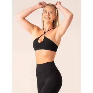 Hochwertige weiße rücken freie One Shoulder Gym Fitness Yoga Sport Sexy BH Frauen BH sexy Top High Impact Frau BH