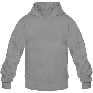 Sweat à capuche surdimensionné en coton éponge français de haute qualité pour hommes, polaire épaisse, épaules tombantes, teint uni, design personnalisable pour l'hiver - Product Image 4