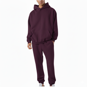 Ensemble de survêtement décontracté deux pièces ARTIST INDUSTRY avec logo/design personnalisé, respirant, 400 GSM, ensemble sweat-shirt et pantalon pour homme - Product Image 5