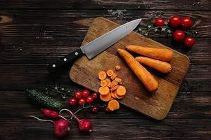 GREATZOMALL Grande planche à découper en bambou avec poignée Ustensiles de cuisine antimicrobiens à usage intensif pour la coupe de légumes - Product Image 2