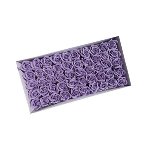 50pcs Rose Pétale Savon Fleur Boîte Cadeau pour Noël et Saint Valentin Décoration Élégante Roses Boîte À Savon - Product Image 6