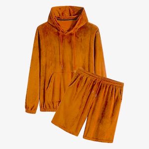 เซ็ตเสื้อฮู้ดและกางเกงขาสั้นของผู้ชาย,Daisyapparel In Ind ปรับแต่งฮู้ดแขนยาว - Product Image 3