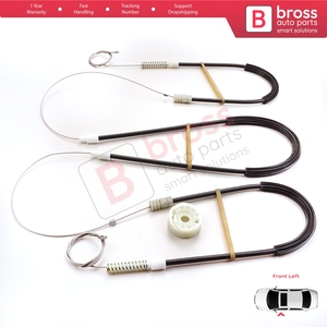BWR914 Kit de reparación de regulador de ventana izquierda para Golf MK3 MK4 A3 1E7 1V7 1994-2002 2 puertas Cabrio Convertible 1E0837401 - Product Image 4