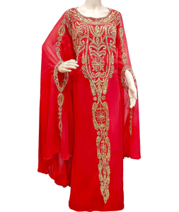 ชุดราตรียาวเต็มรูปแบบสำหรับผู้หญิงใส่ในฤดูร้อนชุดค็อกเทลสุภาพเรียบร้อยผ้าโพลีตาข่ายปักไข่มุกประดับด้วยลูกปัดป้องกันไฟฟ้าสถิตย์สำหรับผู้ใหญ่ - Product Image 3