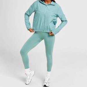 Nouveau design personnalisé coupe-vent d'extérieur imperméable Vestes à glissière Polyester Nylon Moto Randonnée Veste décontractée pour femmes - Product Image 3