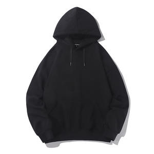 Sweat-shirt pour homme en molleton de coton vintage, coupe régulière, poids lourd, taille plus, logo personnalisé écologique, broderie, 2025 - Product Image 2