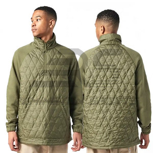High Quality Custom Half Zipper <b>Jacket</b> Winter Quilted <b>Padded</b> <b>Jacket</b> <b>Waterproof</b> Half Zipper <b>Jacket</b> | Lightweight Half Zipper Jack - Product Image 3