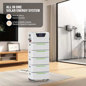 Système solaire domestique tout un empilable 25kwh Batterie au lithium pour le stockage de l'énergie 48v 200 ah-500 ah Batteries solaires 100ah 500ah Tailles - Product Image 6