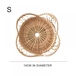 <b>Large</b> Round Rattan Salad <b>Bowl</b> in Brown with Natural Finished Perfect for Hotel Restaurant and Kitchen Food <b>Serving</b> - Product Image 2