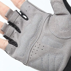 Gants demi-doigts de cyclisme pour hommes et femmes Gants de course de moto respirants absorbant les chocs antidérapants Protection professionnelle Logo personnalisé - Product Image 5