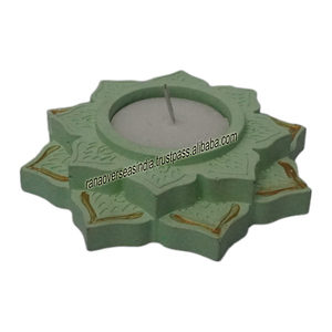 High Quality Hot Selling Floral Style Handmade Ceramic <b>Tea</b> <b>Light</b> <b>Holder</b> for Christmas and Wedding Party Home Decoration - Product Image 4
