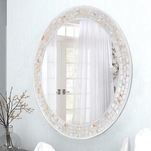 New Mother of Pearl Mirror Frames Shape Rectangle Gold Leaf <b>Wall</b> Wooden Frame to <b>Hang</b> on the <b>Wall</b> Wholesale by ARTISAN AURA - Product Image 5