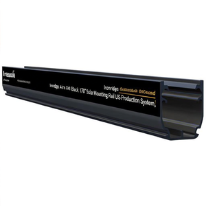 Rail de montage solaire Ironridge Aire Rail A1 noir 170 pouces, production américaine, 1 pièce - Product Image 2