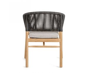 Fauteuil de salle à manger à dossier incurvé avec coussin pour café et mobilier de restaurant - Product Image 3