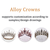 Logo personnalisé feuilles cristaux mariée mariage diadème OEM/ODM couronnes de princesse pour Quinceanera strass couronne décorative en métal