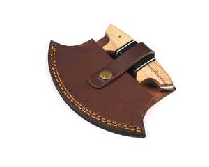 มีดทำครัวด้ามไม้และเรซินสำหรับเชฟ Ulu มีดของขวัญคริสต์มาสทำด้วยมือออกแบบได้ตามต้องการ - Product Image 5