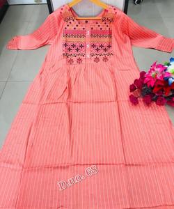 Ropa diaria Algodón Impreso Anarkali Último diseño de moda Ropa lista Precio bajo con Dupatta Jackate Vestido indio Ropa al por mayor Shalwar Kameez - Product Image 4