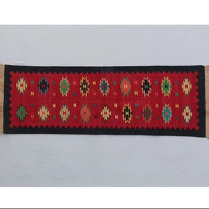 Tapis fait main en coton de style bohème pour salon et chambre à coucher vendeur indien - Product Image 1