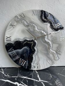 DURCISSEUR résine époxy horloge murale résine époxy salon meilleur qulatiye meubles décor à la maison horloge murale personnalisée meilleur - Product Image 2