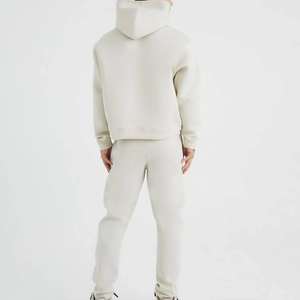 ชุดวอร์มกางเกงพิมพ์ลายพัฟชุดวอร์มผ้าฝ้าย100% สีล้วนแห้งเร็วโลโก้ที่กำหนดเอง - Product Image 6