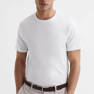 Футболка с круглым вырезом | Облегающая и высокая Мужская футболка в мягком стиле с кольцами | Белая футболка следующего уровня 3600 унисекс из трех смесей