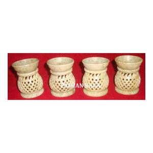 Diffuseur d'huile d'arôme de forme ronde en stéatite naturelle avec polissage fin pour cadeau d'entreprise et décoration de la maison - Product Image 1