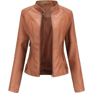Chaqueta de Cuero para Mujer con Logotipo Personalizado, Diseño Más Reciente de 2026, Manga Larga, Relleno de Algodón, Chaqueta Casual de Invierno de Alta Calidad a Precios Bajos - Product Image 2