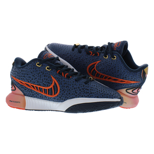 Zapatos Nike Lebron XXI SE GS para niños Color: Azul marino/azul marino dorado metálico 100% auténtico - Product Image 4