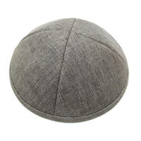 Sombrero Judío Kippa 2026, Unisex, Personalizable, Color Sólido, Simple, de Algodón y Cáñamo, Borde Redondo, Venta al Por Mayor