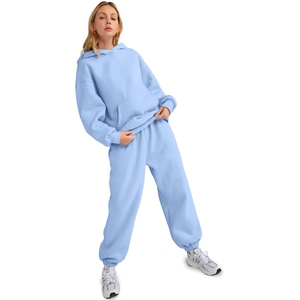 Conjunto de 2 Piezas de Chándal para Mujer, Talla Grande, Ropa Deportiva de Algodón, Chándal para Mujer en Oferta - Product Image 4