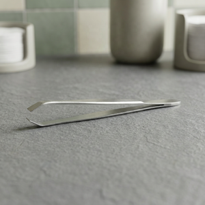 Pince à épiler à sourcils professionnelle en acier inoxydable pointe incurvée épilateur pour femmes hommes spécialiste des poils incarnés à cils fins - Product Image 3
