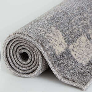 Netline Home Ephesus Plush Rectangle <b>Rug</b> <b>Grey</b> <b>Cream</b> Machine Made Living Room Carpet - Product Image 4