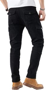 Pantalones Deportivos Unisex para Motociclismo y Automovilismo, Vaqueros de Mezclilla Transpirables con Protección Anti-UV y Armadura CE para Conducción de Aventura - Product Image 5