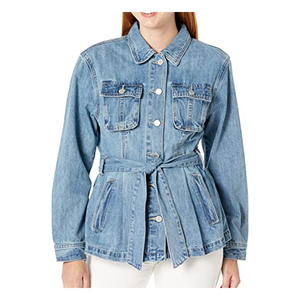 100% Cotton Breathable Winter Pullover Solid Pattern Casual Denim Fashion <b>Jacket</b> - Product Image 5
