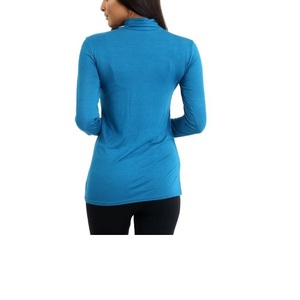 Color sólido de la moda de las mujeres de la camiseta de moda vestidos casuales de las mujeres de señora elegante vestido de punto de exportación de BD - Product Image 3