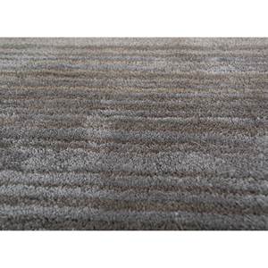 TNQ-3238 White Noise Ivory Hand Tufted <b>Wool</b> & Viscose Rug Striped Rectangle for Home Living Room or Hallway Use - Product Image 3