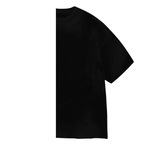 T-shirt décontracté pour homme de grande taille avec logo personnalisé brodé de haute qualité, noir, 220 g/m², 100 % coton biologique, respectueux de l'environnement - Product Image 3