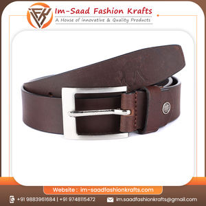 Cinturones Formales de Cuero Genuino de Alta Calidad para Hombre con Hebilla de Metal de Latón - Duraderos y Ligeros Compre a Bajo Precio - Product Image 6