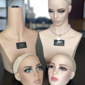Maniquí realista de nuevo diseño 2024 SHY se puede girar y maquillar fácilmente Material plástico de alta calidad para pelucas - Product Image 1