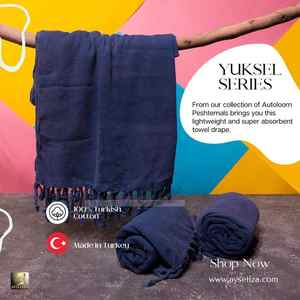 Serviette de plage en coton turc écologique Hammam Peshtemal tissée à la main légère douce à séchage rapide sans sable pour station de voyage - Product Image 2