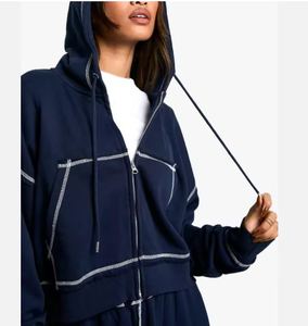 Sweat à capuche oversize en vrac pour femmes Fabricant de gros OEM Tissu en coton Impression personnalisée Fournisseur - Product Image 6