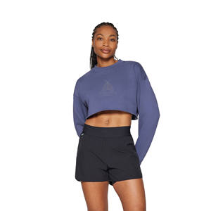 Sudadera con Capucha de Manga Larga de Invierno de Primera Calidad, Sudadera Corta con Estampado de Serigrafía para Mujer, Sudadera Corta con Logotipo Personalizado, 100% Algodón - Product Image 1