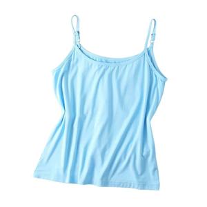 Modal Slim Fit Tank Top Mujer Verano Ropa exterior Interior Thin Base Layer Top Sin tirantes Sin espalda - Product Image 6