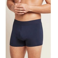 Boxer Homme Taille Haute Transparent avec Ceinture Élastique Respirant Anti-Bactérien Anti-Statique Séchage Rapide Tricoté 180 GSM