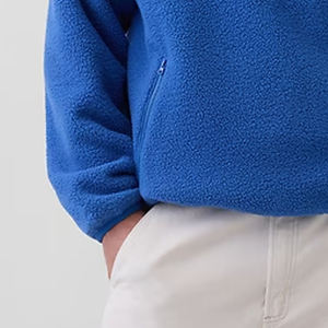 Sudadera Cómoda para Hombre en Material Sherpa / Cuello Alto con Cierre y Bolsillo Frontal con Cierre para un Diseño Urbano Moderno para Pedidos al por Mayor - Product Image 3