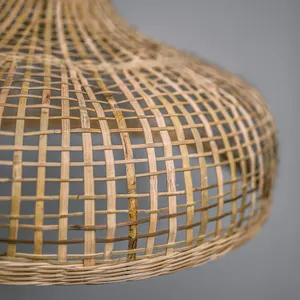 Lámpara colgante de tejido de bambú, cúpula candelabro de hecho a mano, pantalla de mimbre, lámpara de techo, precio barato de Vietnam - Product Image 2