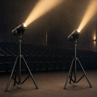 Support de projecteur suiveur réglable en hauteur (1-1,7 m), charge 35 kg, trépied pour éclairage de scène, tube rond 40/35 pour éclairage de scène