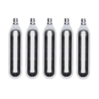 Bouteilles de CO2 de qualité alimentaire 12g (pureté 99,99%) pour équipement pneumatique - Pression constante et sortie stable, source d'alimentation jetable 69 bars