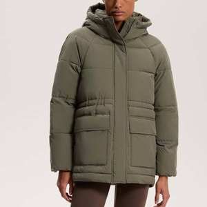 Nueva Colección 2026 Chaqueta Bomber Larga de Algodón para Mujer, Hecha a Medida, con Cierre de Cinturón, Impermeable, Transpirable y de Secado Rápido - Product Image 4