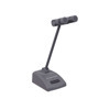 Microphone à condensateur accordable à 2 capsules en T filaire Microphone de conférence de bureau électret miniature à col de cygne pour la parole